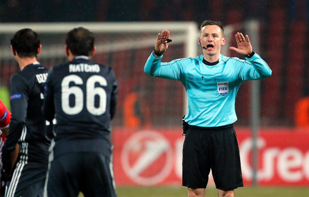 Pavel Račkovski na utakmici Crvene zvezde i CSKA Moskve