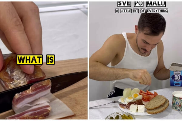 "AKO NE KOMBINUJEŠ, NISI BALKANAC": Miloš pokazao kako izgleda PRAVI BALKANSKI DORUČAK, komentari pljušte! (VIDEO)