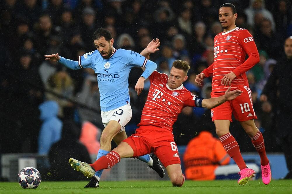 Detalj sa utakmice Mančester sitija i minhenskog Bajerna