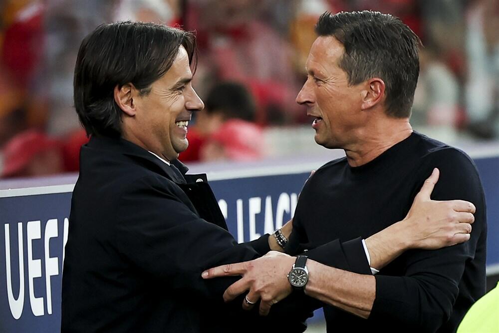 Pozdrav dva trenera - Simone Inzagi (Inter) i Rodžer Šmit (Benfika)