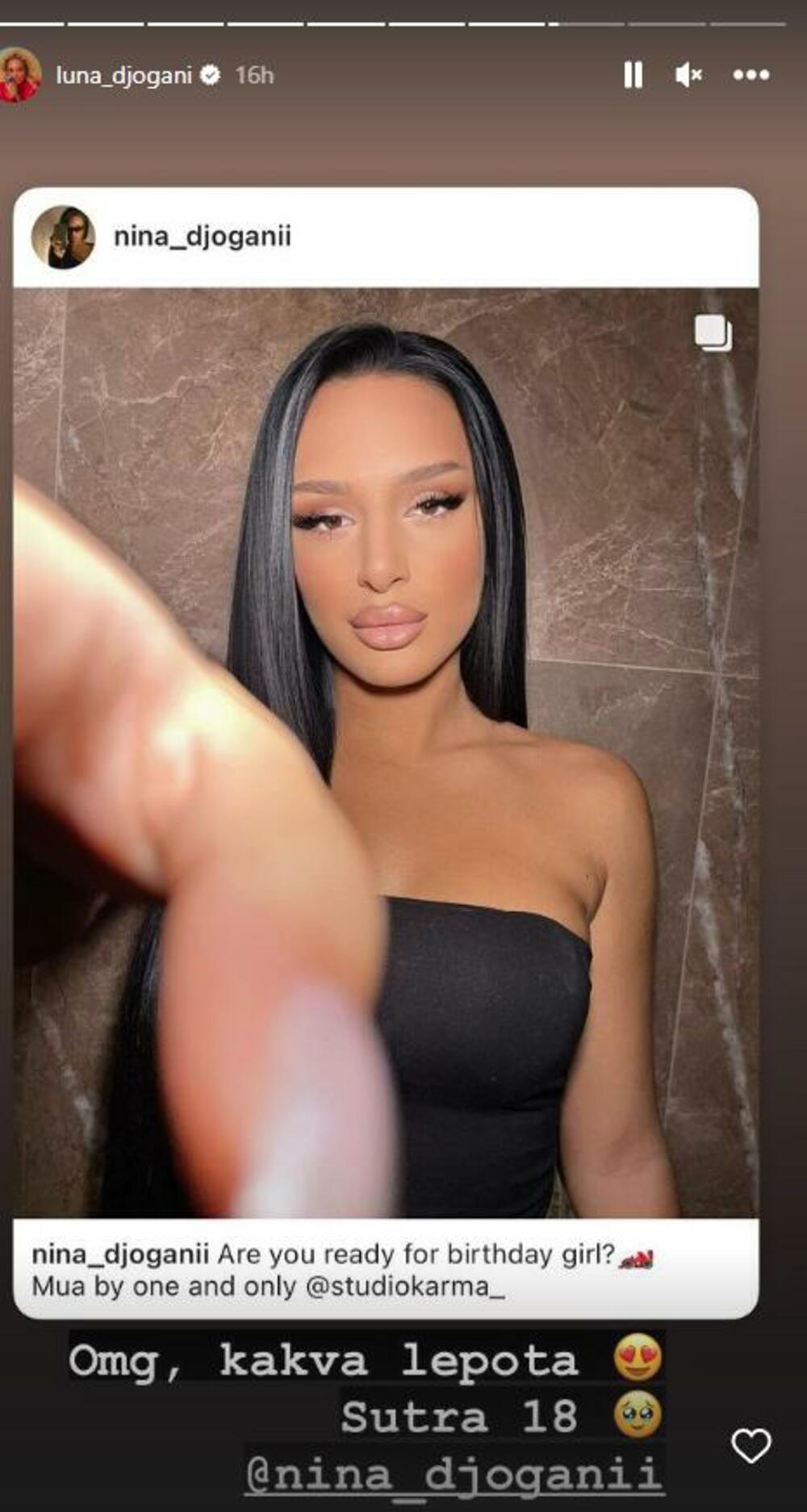 Nina Đogani proslavlja punoletstvo