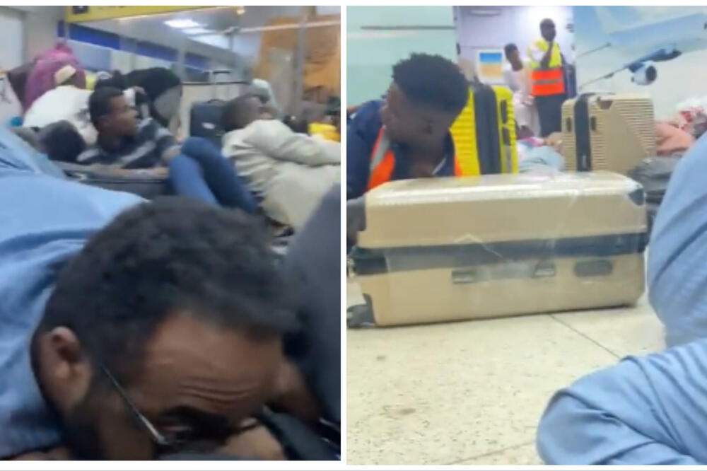PREPLAŠENI LJUDI LEŽE PO PODU SA RUKAMA PREKO GLAVE: Panika na aerodromu (VIDEO)
