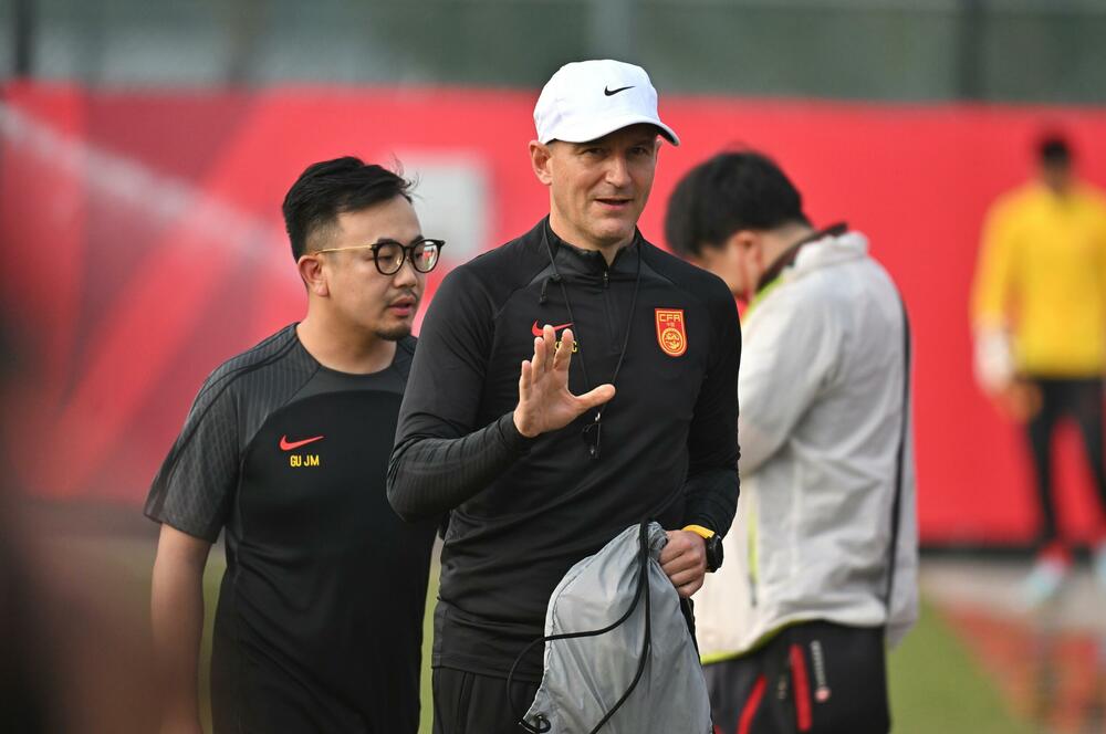 Aleksandar Janković na treningu reprezentacije Kine