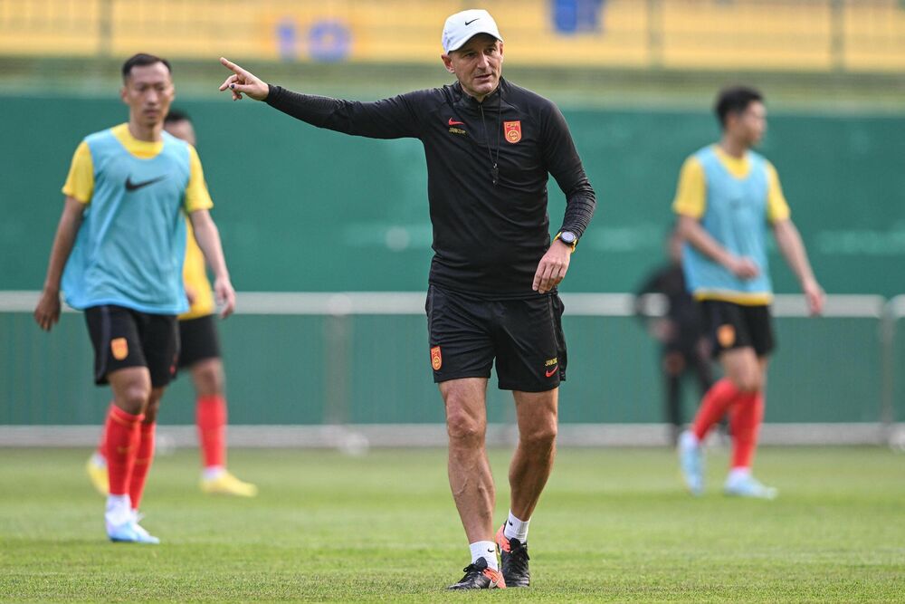 Aleksandar Janković na treningu reprezentacije Kine