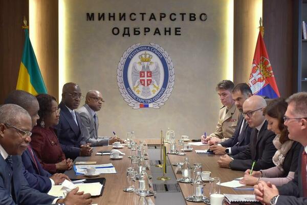 Sastanak MINISTRA VUČEVIĆA sa delegiranim MINISTROM za spoljne poslove GABONA NIJONDE