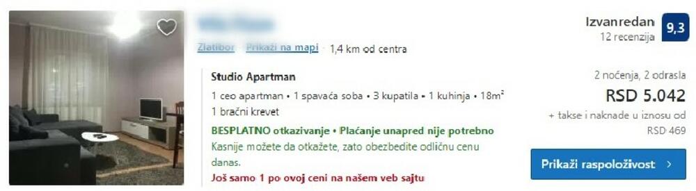 Smeštaj na Zlatiboru