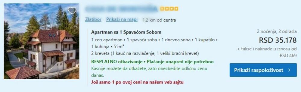 Smeštaj na Zlatiboru