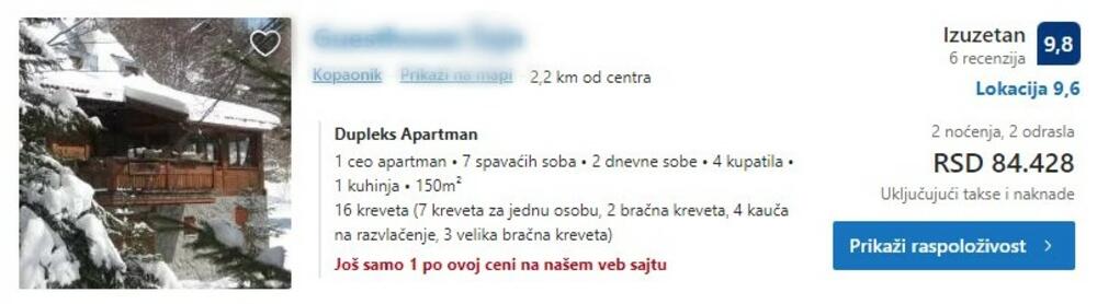 Smeštaj na Kopaoniku