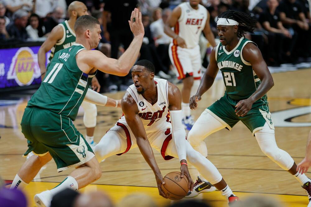 Detalj sa utakmice Majami Hita i Milvoki Baksa