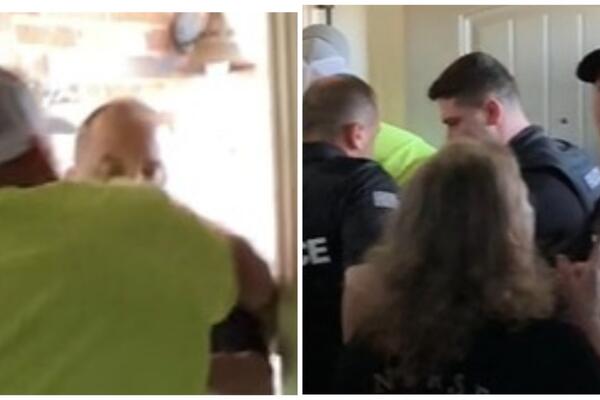OTAC PROBUŠIO SINU UVO, PA GA POLICIJA IZVLAČILA IZ KUĆE: Nije pomoglo ni BURNO reagovanje porodice (VIDEO)