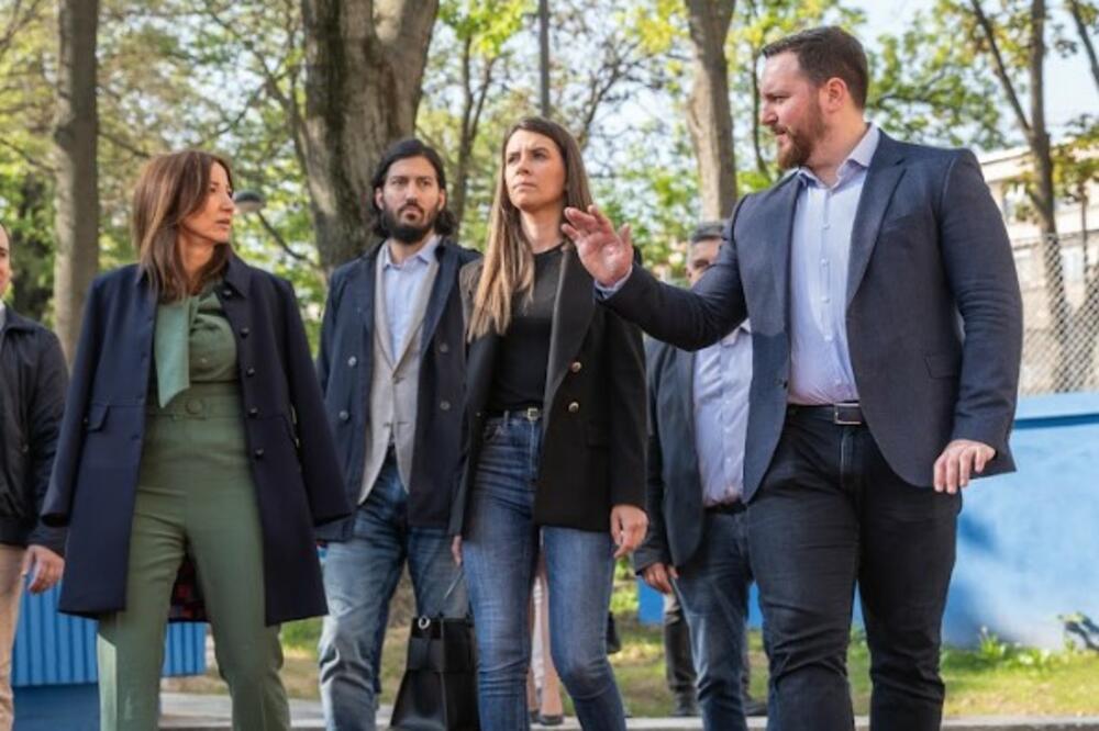 Uređeno dvorište vrtića ,,Skadarlija” na Starom gradu