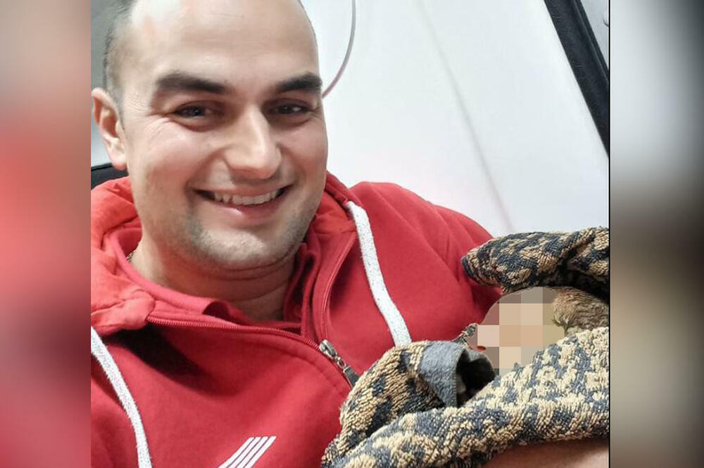 DANIJEL IZ HITNE JE POSTAO SUPERHEROJ ČUKARICE: Porodio je MAMU u STANU, pa se FOTOGRAFISAO sa tek rođenim Pavlom!