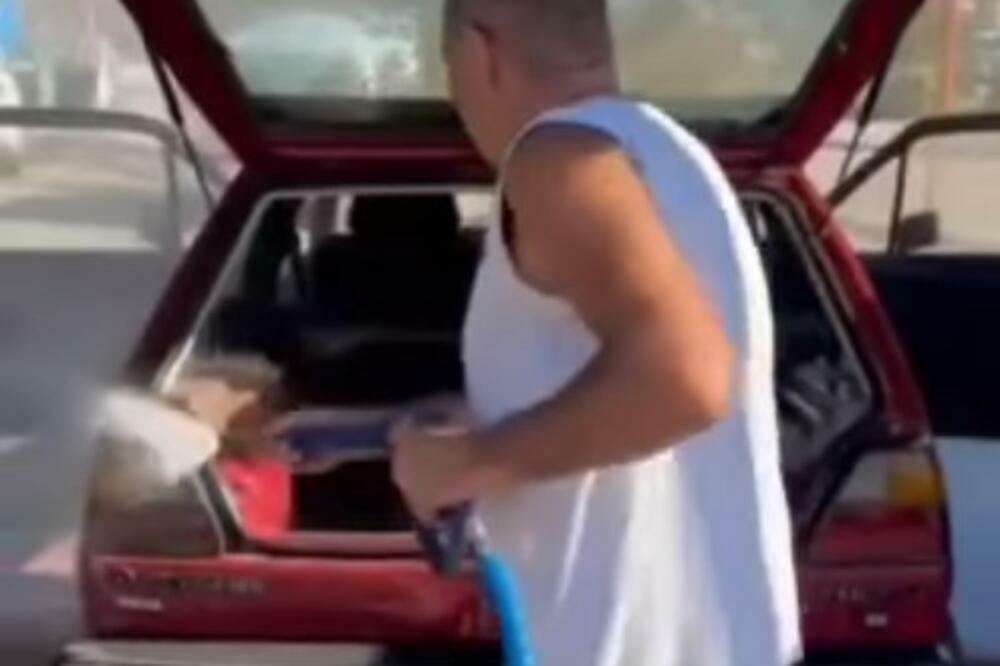 OVAKVO PRANJE SIGURNO NISTE VIDELI: Dovezao "golfa 2" u perionicu pa šokirao očevice, SVI SE KRSTE (VIDEO)