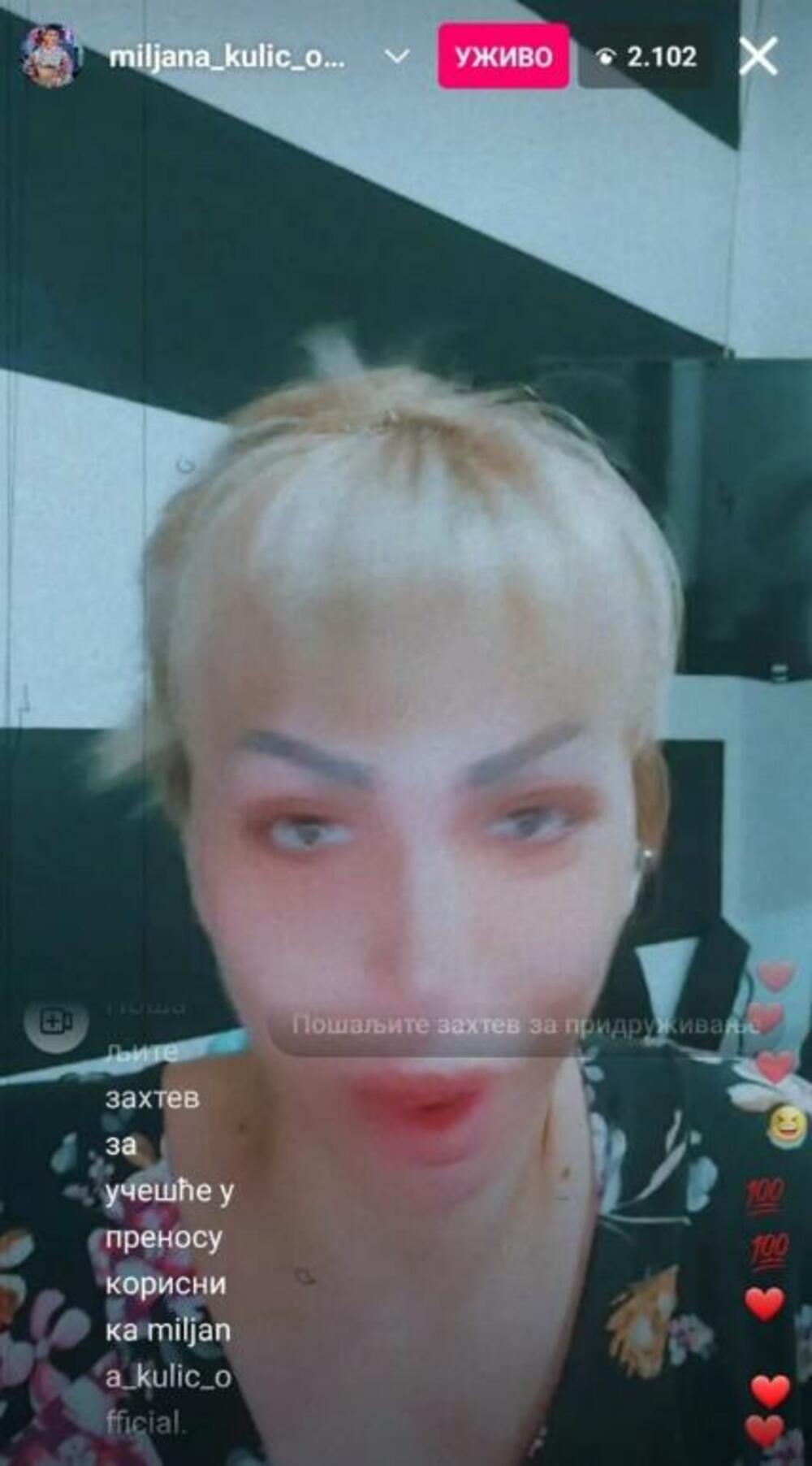 Miljana Kulić snima live