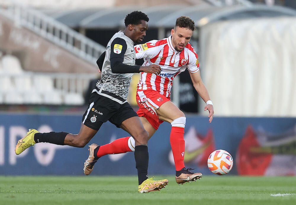 Strahinja Eraković na nedavnom večitom derbiju