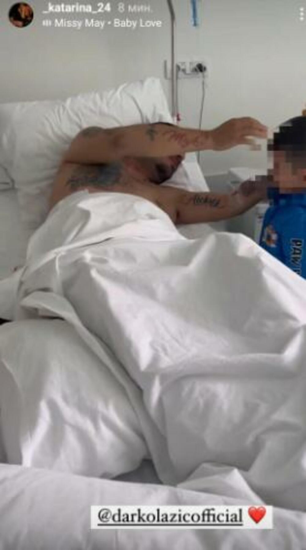 Darka Lazića posetio sin u bolnici