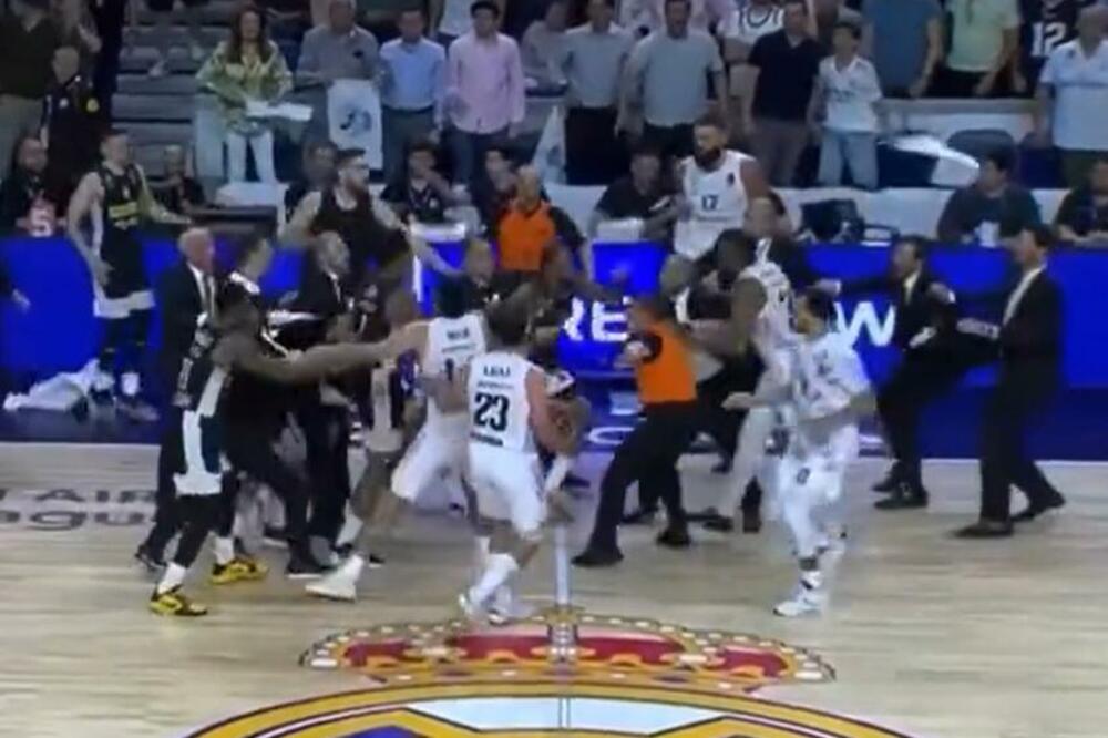 OPŠTA TUČA U MADRIDU! Panter i Ljulj ušli u KLINČ, a onda Jabusele RVAČKIM potezom bacio Egzuma na pod! (VIDEO)