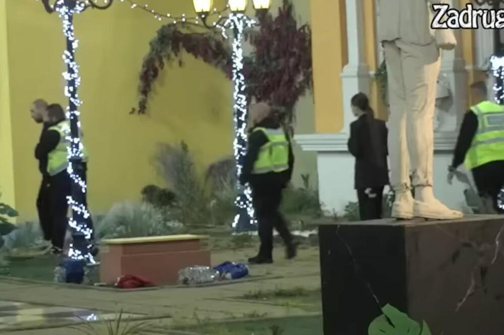 NEVIĐENI HAOS U ZADRUZI, OBEZBEĐENJE HITNO MORALO DA REAGUJE: Zvezdan lomio sve ispred sebe, Anđela trčala za njim