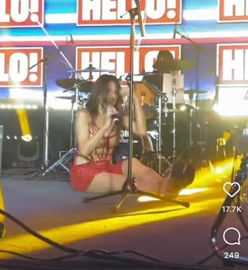 Severina pala na nastupu