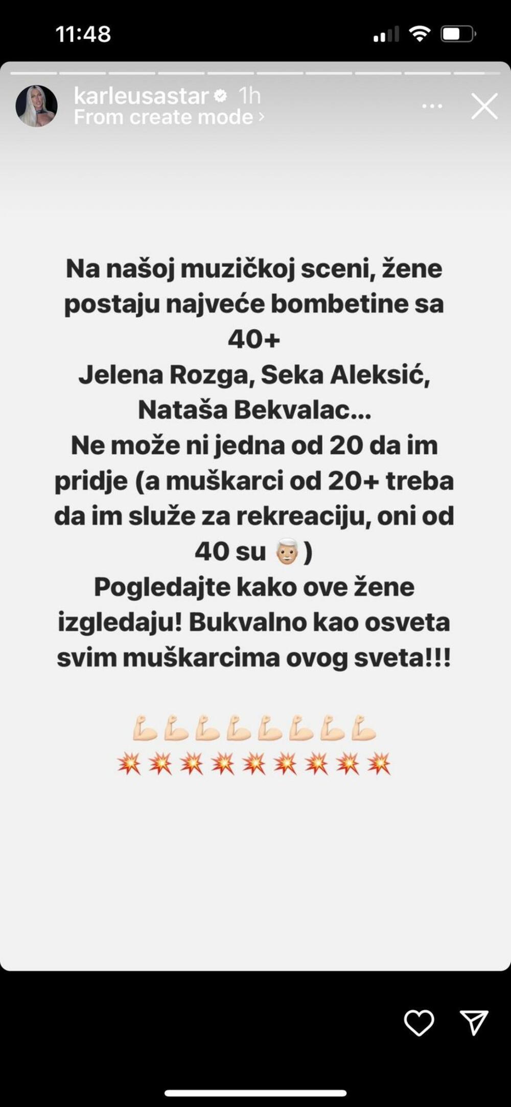 Objava Jelene Karleuše