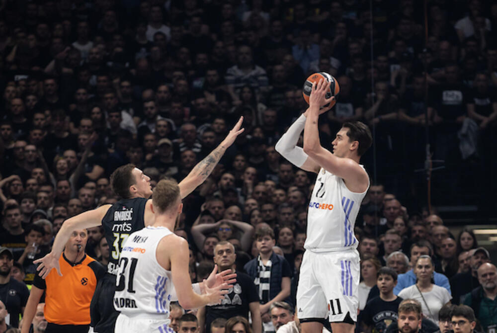 Detalj sa utakmice Partizana i Real Madrida