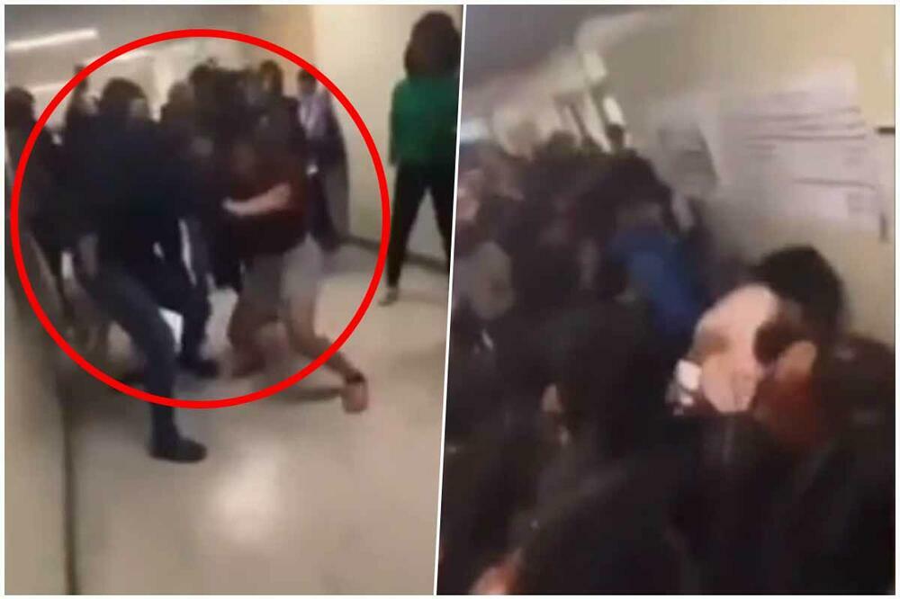 UČENICI BRUTALNO PRETUKLI POMOĆNICU DIREKTORA ŠKOLE: Jedva ih odvojili od NESREĆNE ŽENE, isplivao SNIMAK (VIDEO)