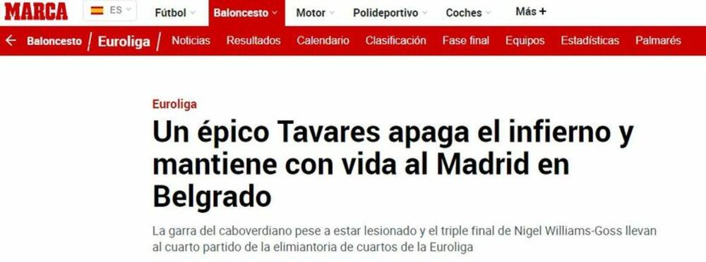 Marka, KK Real Madrid