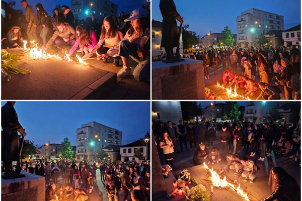 UJEDINJENI U TUZI: Građani Uba odali počast žrtvama masakra u školi na Vračaru, TIŠINA KOJA BOLI (FOTO)