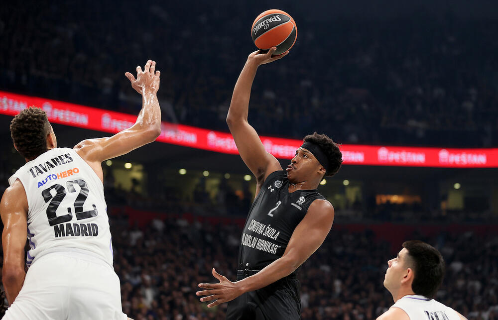 Detalj sa utakmice Partizana i Real Madrida