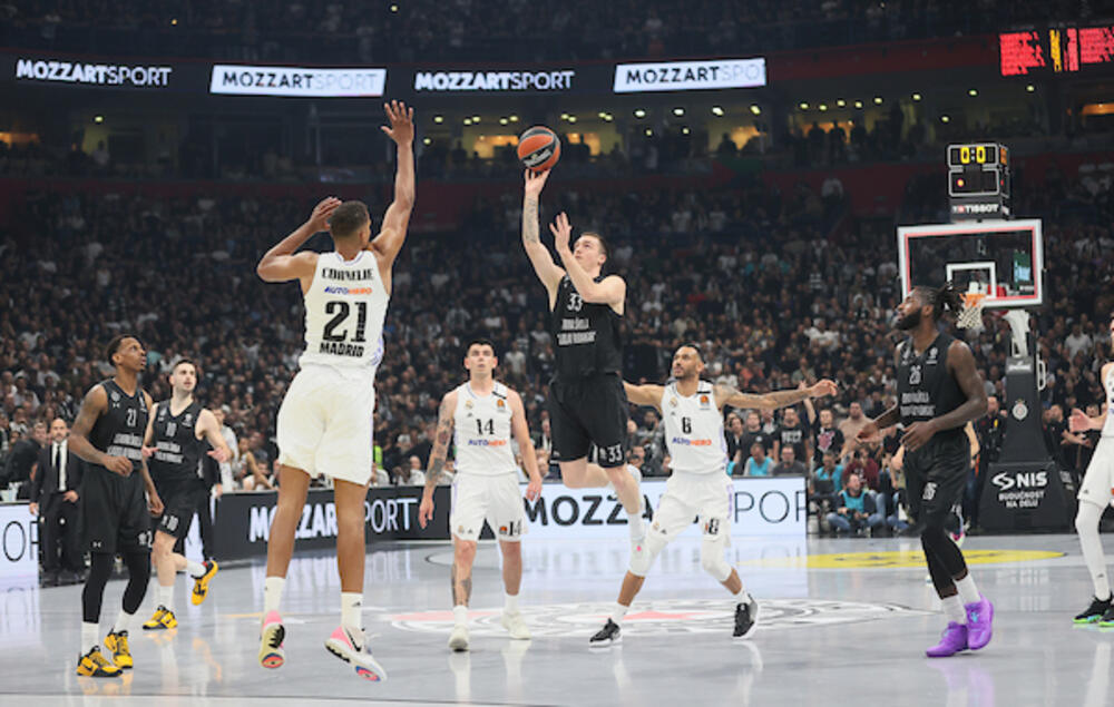 Detalj sa utakmice Partizana i Real Madrida