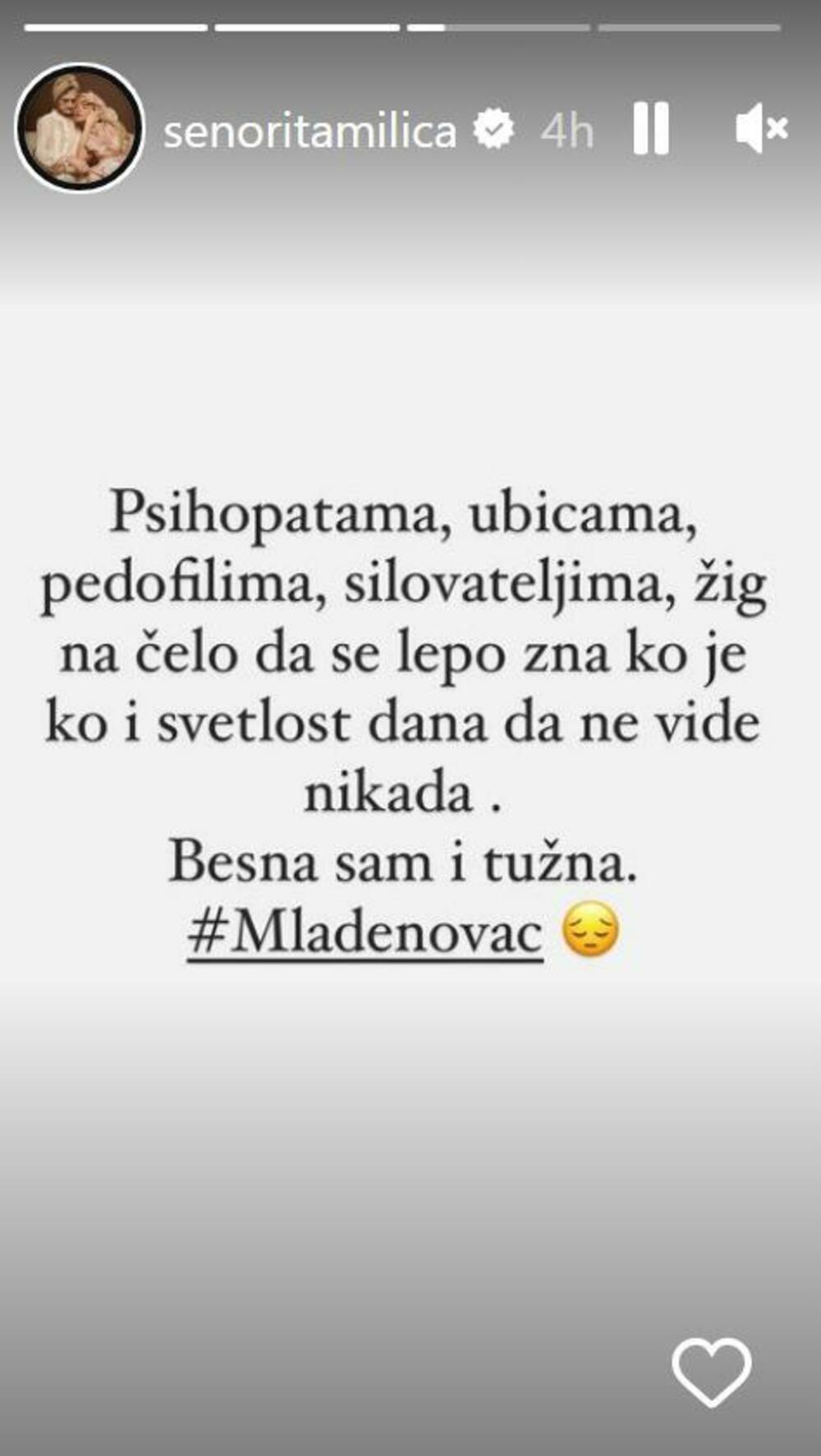 Objava Milice Pavlović