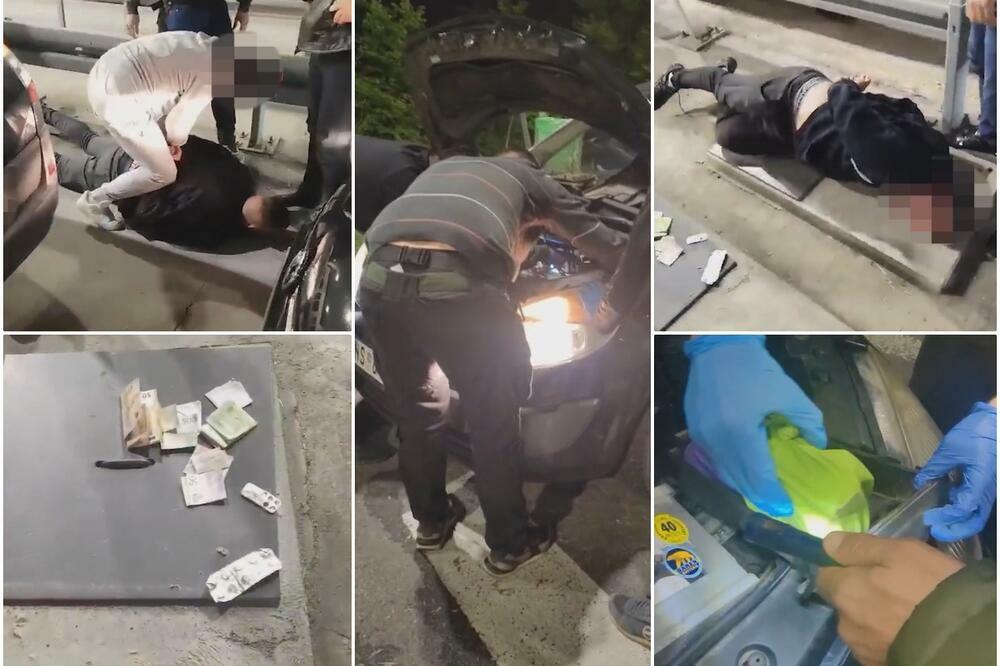 VELIKA AKCIJA POLICIJE NA AUTO-PUTU MILOŠ VELIKI: Pronađeni paketi KOKAINA, dileri POPADALI! (VIDEO)