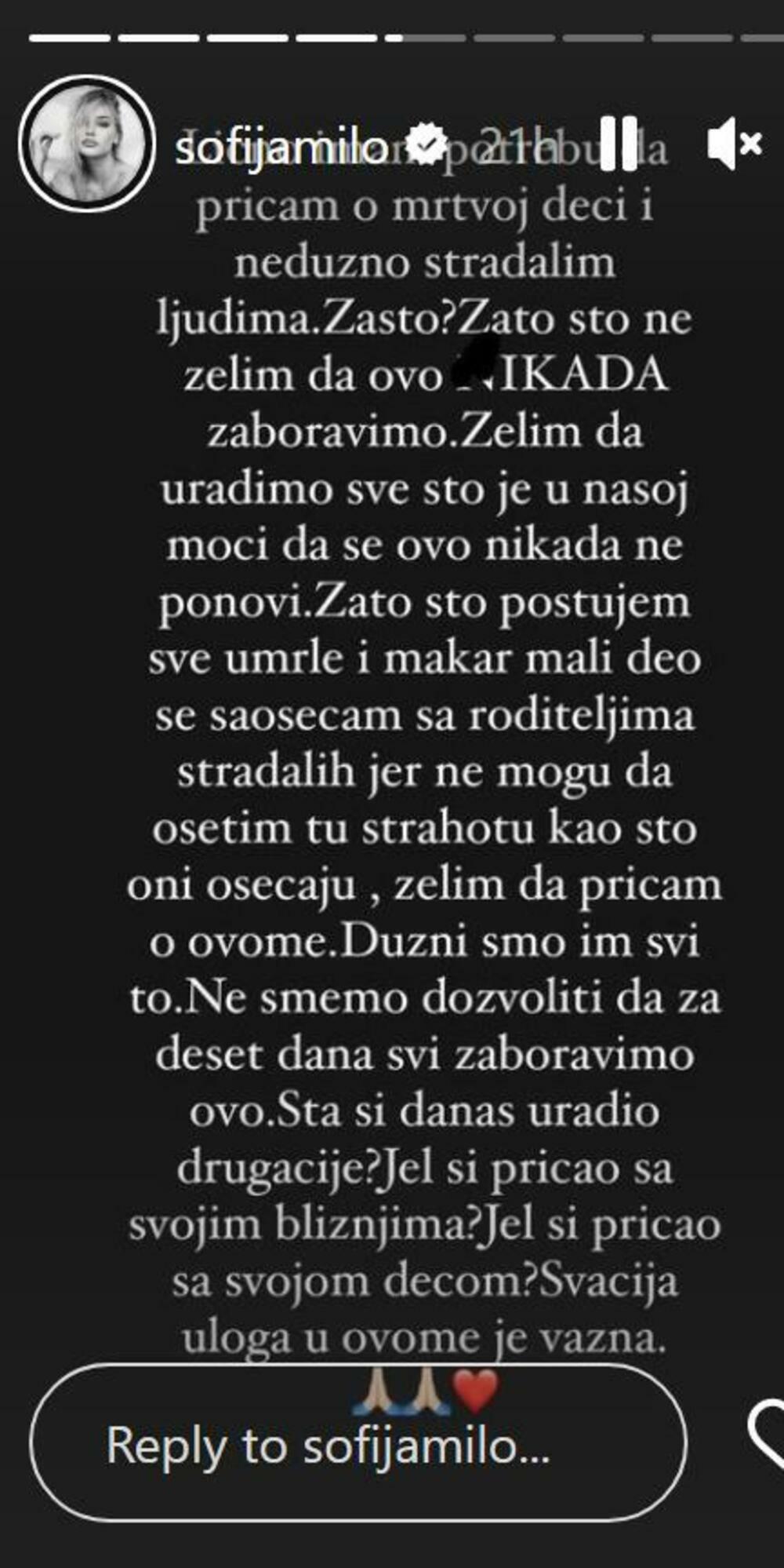 Manekenka ističe da je najvažnije razgovarati.