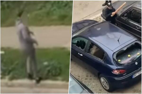 NEZAPAMĆENI VANDALIZAM U ZEMUN POLJU: Usred dana razbijaju auto, srća na sve strane, a onda su uradili OVO (VIDEO)