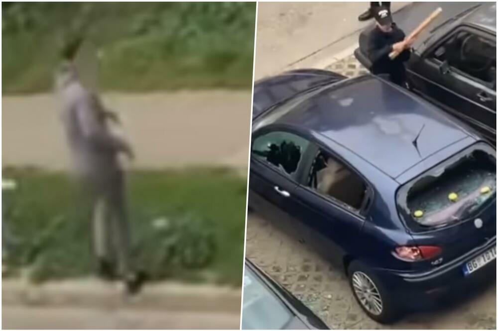 NEZAPAMĆENI VANDALIZAM U ZEMUN POLJU: Usred dana razbijaju auto, srća na sve strane, a onda su uradili OVO (VIDEO)