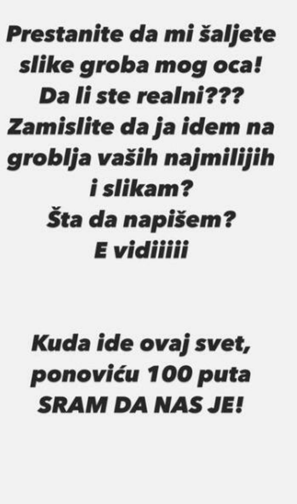 Objava Sandre Rešić