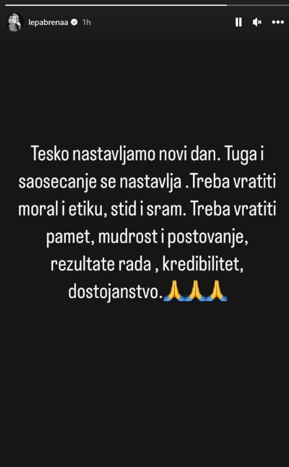 Pokazala je veliku saosećajnost sa porodicama nastradalih