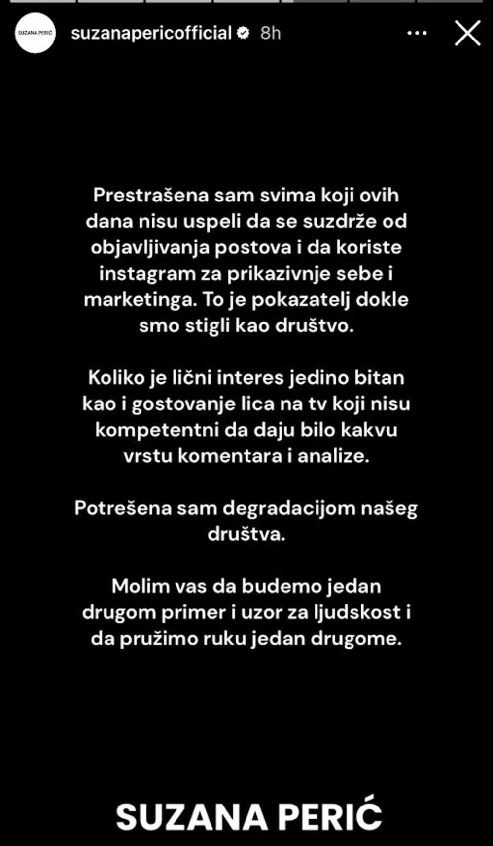 Iskrenim rečima dirnula je sve