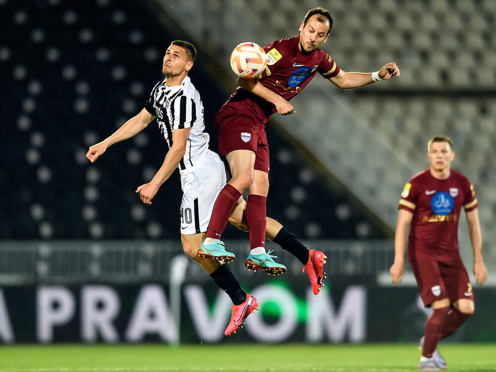 Detalj sa utakmice Partizana i Novog Pazara