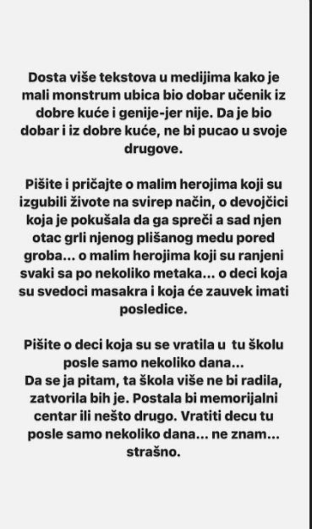 Objava Jelene Karleuše