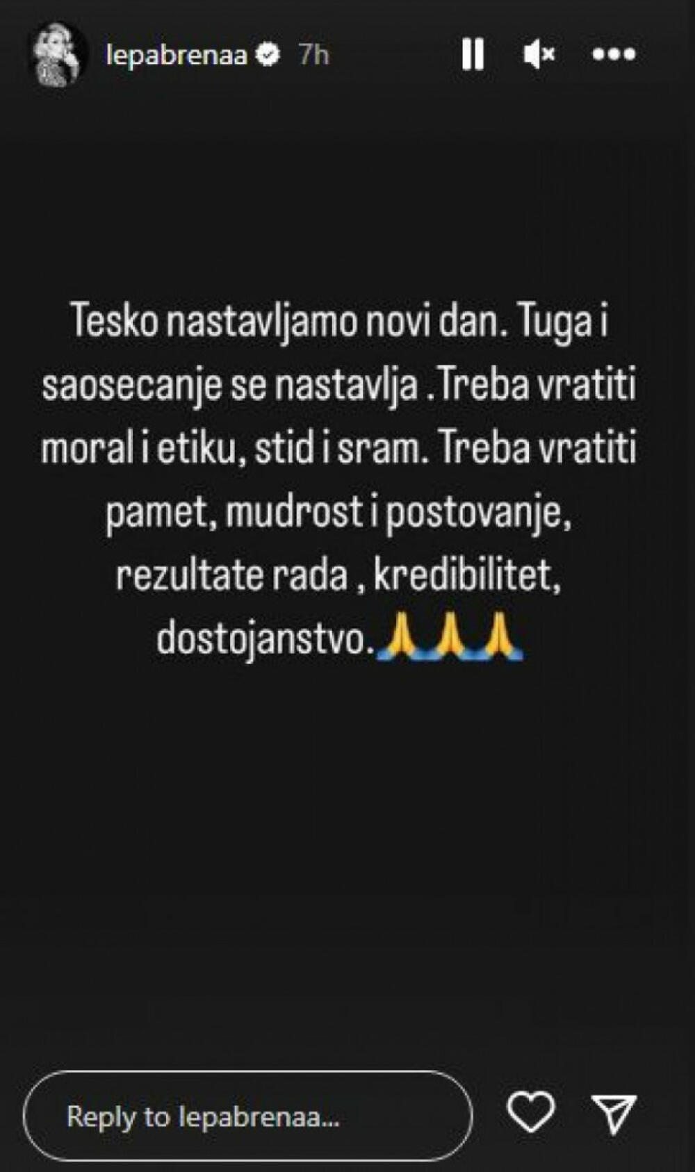 Lepa Brena o tragediji koja je zadesila Srbiju