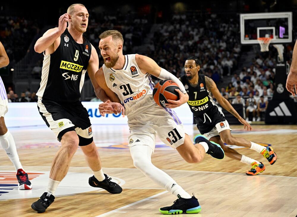 Detalj sa utakmice Real Madrida i Partizana