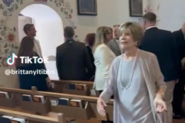 UZELA STARU HALJINU I NAPRAVILA ČUDO OD NJE: Reakcija BAKE na PREKROJENU VENČANICU je NEVEROVATNA! (VIDEO)