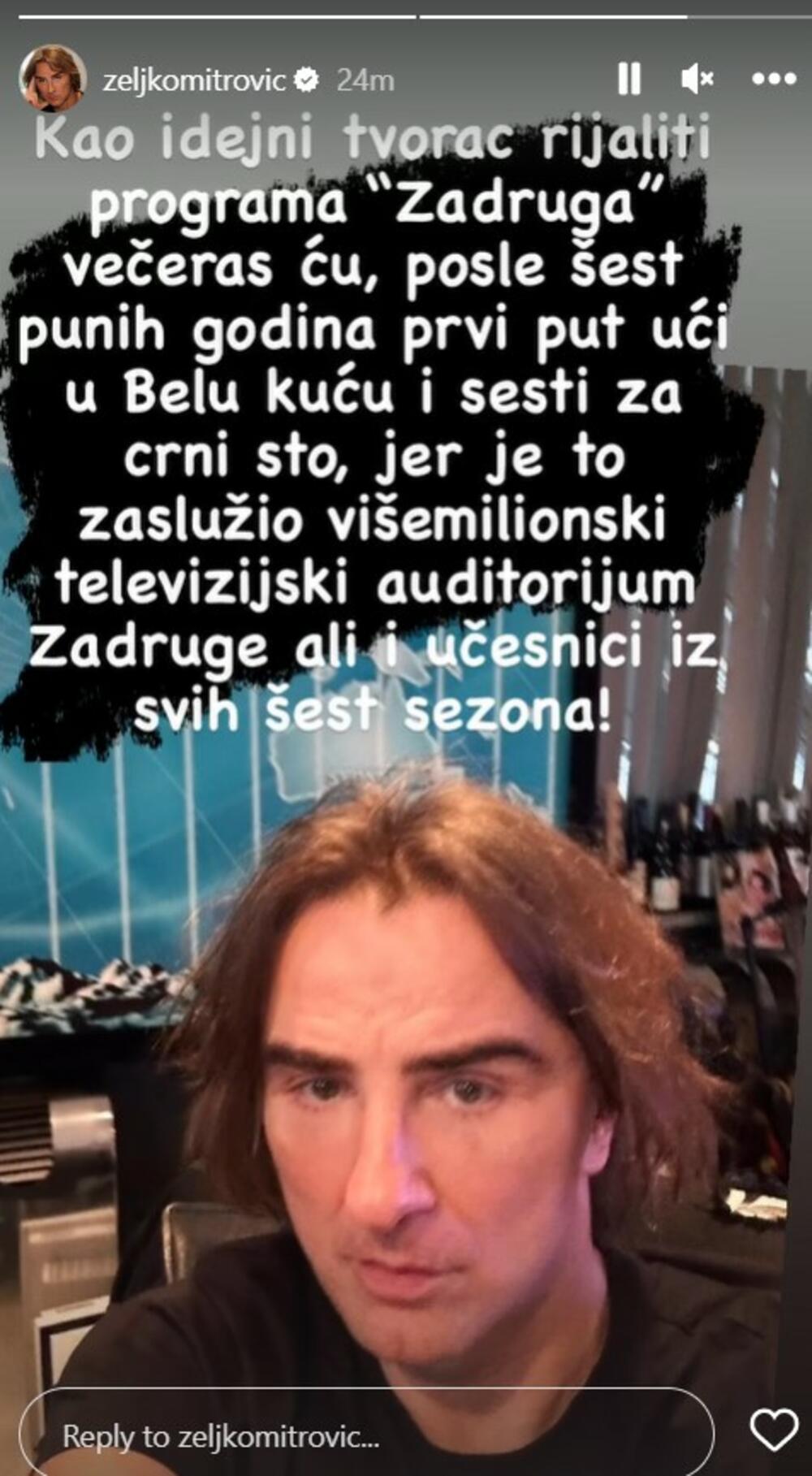 Željko Mitrović ulazi u Zadrugu