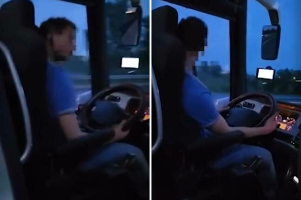 JEZIV SNIMAK IZ AUTOBUSA PUNOG LJUDI, VOZAČ U GOTOVO BESVESNOM STANJU: Jel treba da se MOLIMO KAD UĐEMO U PREVOZ?