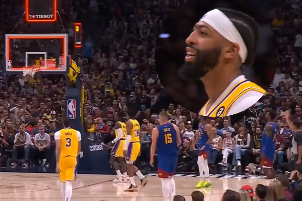 DEJVISU OSTALO SAMO DA SE SMEJE OD MUKE: Ima raspon ruku 2.27m a Jokić preko njega pogodio TROJKU sa sirenom! VIDEO