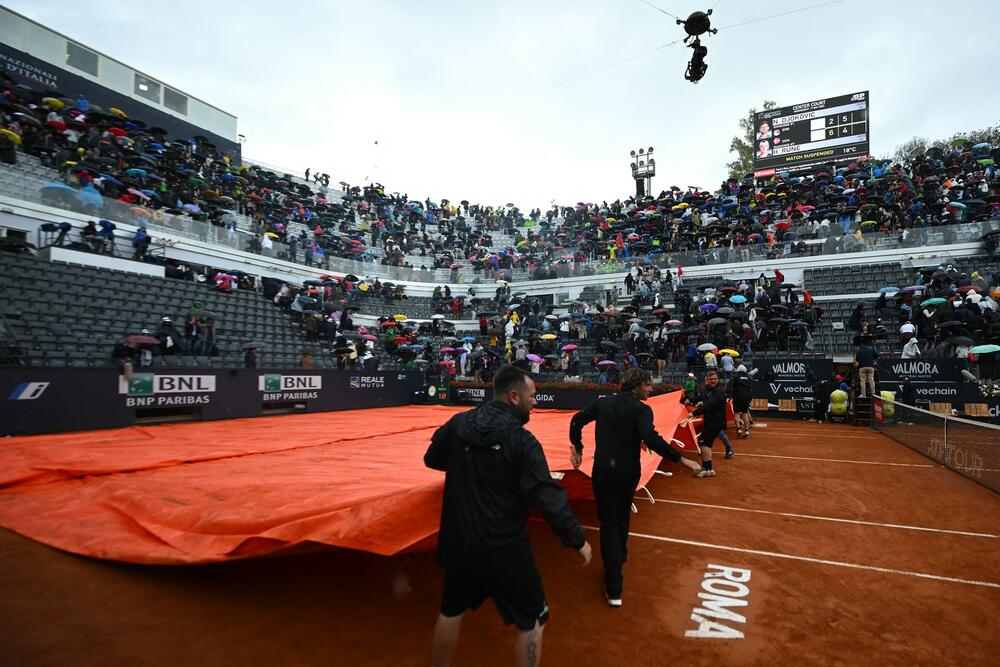 ATP Masters Rim, Kiša, Teren