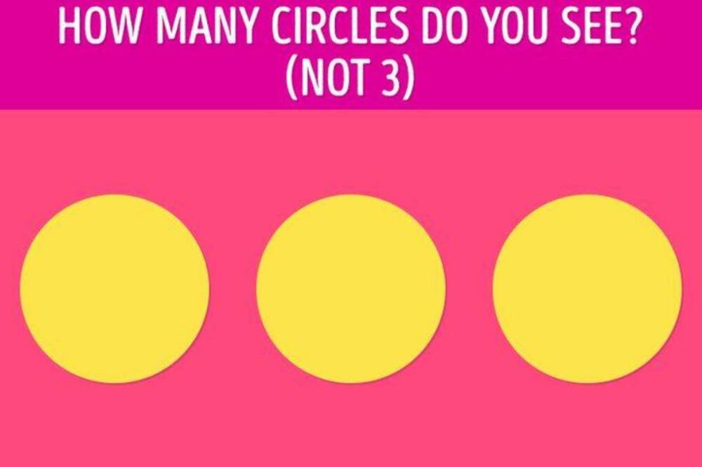 ODGOVORITE TAČNO ZA SAMO 7 SEKUNDI, RETKO KOME JE USPELO: Koliko krugova vidite na slici