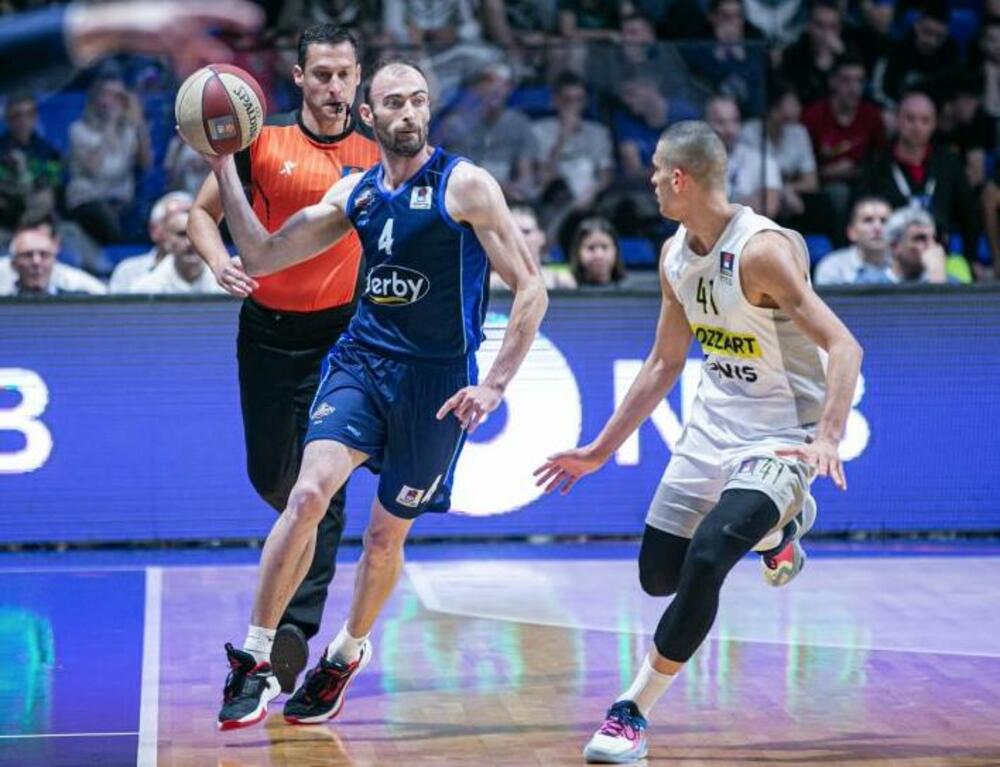 Detalj sa utakmice Studentskog centra i Partizana