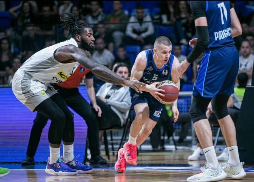 Detalj sa utakmice Studentskog centra i Partizana